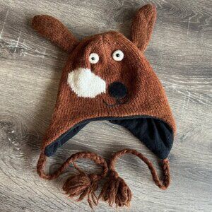 Knitted Unisex Wool Fox Hat Fleece Lining.